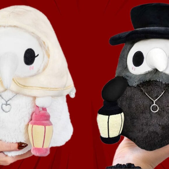 Plague Doctor and Nurse Plush Duo - Picture 1 of 5